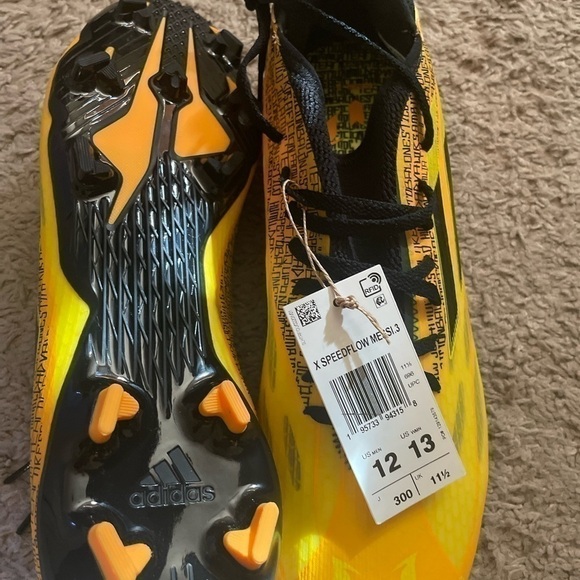 NEW Adidas x SpeedFlow Messi.3 FG Men’s Soccer Cleats Football GW7419 Yellow 12 - Picture 5 of 8